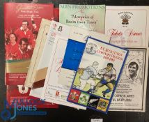 Welsh etc Rugby Menus, Functions & Programmes Pot-Pourri (11): British Columbia v Wales 'B' 1989;