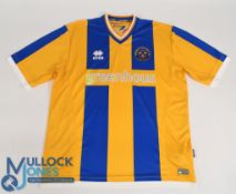 Shrewsbury Town FC Home Football Shirt 2015-2017 Size XL Errea Greenhouse (G)