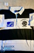 1991 Pierre Berbizier Match Prepared Barbarians Rugby Jersey: Short-sleeved, fully-logoed inc