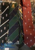 Rugby Necktie Collection (8): Apparently mostly all Irish clubs, inc Dolphin, Shannon, Naas,