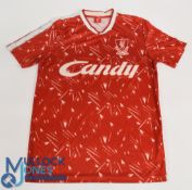 Liverpool FC Home Football Shirt 1989-1991 (2019 LFC Replica) Size Medium Candy (G)