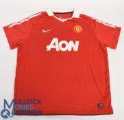 Manchester United FC Home Football Shirt 2010-2011 Size XXL Nike AON (G)