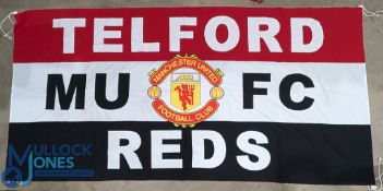Manchester United FC Telford Reds Banner Size #116 x 58'' (G)