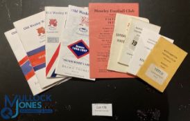 1978-1997 English & Irish Rugby Membership Cards etc (9): Issues from Old Wesley (4), Moseley,