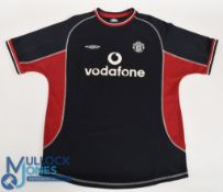 Manchester United FC Football Shirt 3rd Kit 2000-2001 Size Umbro Nike Vodafone (G)