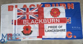 Four Blackburn Rovers Football Club Flag/Banners various sizes (G)