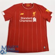 Liverpool FC Home Football Shirt 2019-2020 Size XL New Balance Standard Charter (G)