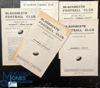 1948/50 Blackheath Rugby Programmes (5): Homes v Royal Navy, L Scottish, Leicester, & Cambridge Univ