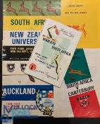 1965 S Africa in New Zealand Rugby Programmes (5): v Canterbury, Waikato, Auckland (score &