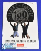 1992 NZ v a World XV, Joint Rugby Programme for Three Matches: The large special joint issue for the