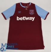 West Ham United FC Home Football Shirt 1895-2020 125 Years Size Large Umbro Betway (G) with tags