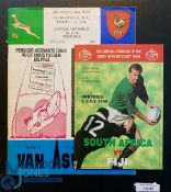 1975 & 1996 S Africa v France and Fiji Test Rugby Programmes (2): Large colourful A4 from the 2nd