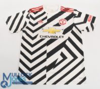 Manchester United FC Football Shirt 2020-2021 3rd Kit Size Large Adidas Chevrolet, some pulls, small