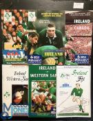 1985-97 Ireland v Other Overseas Visitors Rugby Programmes (6): v Fiji 1985 & 1995, v W Samoa 1988 &
