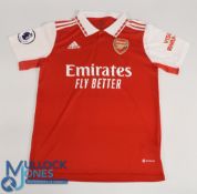 Arsenal FC Home Football Shirt 2022-2023 Size Medium Adidas Fly Emirates (G)