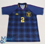Scotland FC Away Football Shirt 1994-1996 #2 Clarke Size Medium Umbro (G)