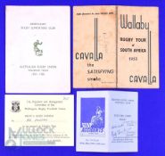 1953-1987 Five Counties, Itineraries, Menus etc, some signed (5): Worn but collectable itinerary,