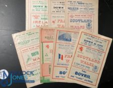 1950-52 Wales Grand Slam etc Home Rugby Programmes (7): Fine selection from a Golden Era for