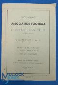 1945/46 in Germany: Combined Services XI (Germany) v England FA XI (Bert Williams, Frank Soo,