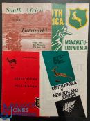 1965 S Africa in New Zealand Rugby Programmes (4): v Wellington, Manawatu-Horowhenua, NZ Juniors &