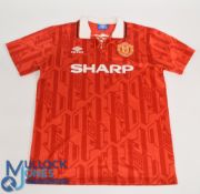 Manchester United FC Home Football Shirt 1992-1994 Size Large Umbro Sharo (G)
