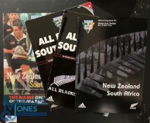 1997/2002/08 New Zealand v S Africa Test Rugby Programmes (4): The Limited Edition of 1997, 2002 &