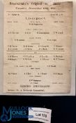 1911 Rare Liverpool v Oxford University Rugby Programme: Great survivor, one of the noted '