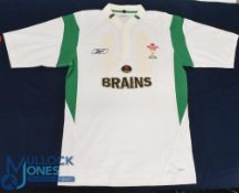 2005 White Wales no.3 match-prepared Rugby Jersey: Unnamed loose-head prop's short sleeved issue.