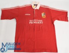 1997 British & I Lions in S Africa, L Dallaglio's match worn Jersey: Scarlet, fully logoed with