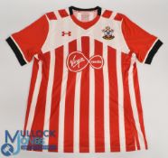 Southampton FC Home Football Shirt 2016-2017 Size 2XL Heat Gear Virgin Media, some small marks on
