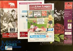 1994 England in S Africa Rugby Programmes (4): v Orange Free Sate, Natal, Eastern Province and S