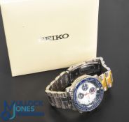 Seiko Chronograph Watch Divers Watch 200M Resist, Tachymeter, Date Stainless steel numbered 492639