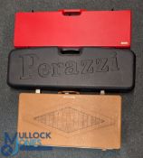 3x Vintage Shotgun Travel Cases, all fitted - makers Sparfield, Doskocil, Perazzi - in used