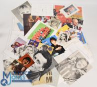Celebrities Autographs: To include Patrice Brake, Gary Beadle, Peter Craig, S Club 7, Robert Powell,