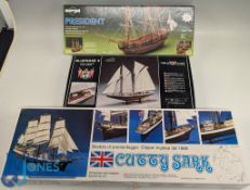 Model Boat Kits to include Billing Boats Bluenose II No 600, 1:100 scale, Sergal Models President