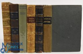 Six Sporting Magazine Hardback Books – Sporting Magazine April 1830, Sporting Magazine July 1837,