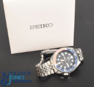 Seiko Automatic Watch Divers Watch 200M Resist, Day Date, Stainless steel numbered with coloured