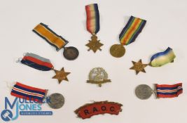 WW1 Medals 1914/15 Star Trio to 1614 Pte A Piper Suffolk Regt with original ribbons together with