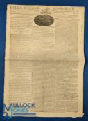 Antique Newspaper – Funeral of Princess Charlotte. Edition of Bell’s Weekly Messenger dated November
