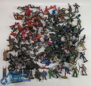 Collection of vintage plastic toy soldiers: with makers of Britains, Crescent, Lone Star – some