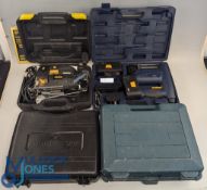 4x Cased Power Tools Equipment: to include a McKeller jigsaw MCKMO7, unbranded cordless nail gun,