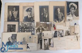 WW1 and later British Military Portrait Photographs and related Ephemera: to include Royal Naval