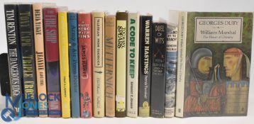 Fifteen Hardback Books to include Georges Duby 1986 William Marshal, Stand by To Beach! 1944