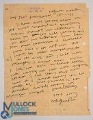 India – History – MK Gandhi Autographed Letter addressed to Jawahaarlal Nehru (1861-1941) date 18-