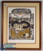 Clarke, Graham, 1941 - ‘The Wooden O’,1986, colour etching, from the History of England series,