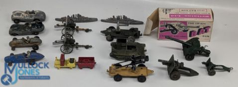Britains, Lone Star and Crescent Diecast Toys: a boxed Britains BAT gun, a Germa military Lone