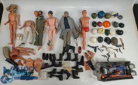 Action man and Action Figure Spares to include Body parts, uniforms, equipment together with