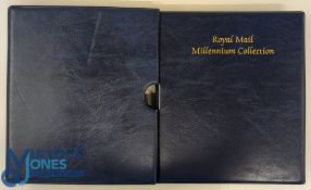 GB 1999/2000 RM Album with Millennium Collection of Stamps and Covers - Complete run of the