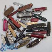Pocket Penknives: a mixed lot of assorted more modern items (#34). Over 18 Collection Only with ID