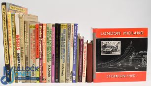 Twenty-Two Railway & Railway Modelling Books including London Midland Steam On Shed 1978, British